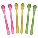 green sprouts Sprout Ware Infant Spoon, Aqua Assortment, 6 Count