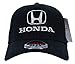 HONDA LOGO Flexfit Fine Embroidered Fitted Cap Hat, Large/XL, Black