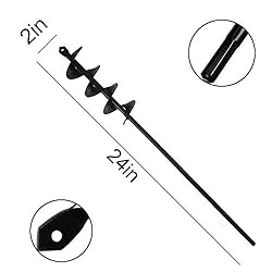 SYITCUN Auger Drill Bit for Planting 2x24in, Post