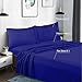 HOMEIDEAS Queen Size Bed Sheets - 6 Piece Set (Royal Blue) - Extra Soft Brushed Microfiber 1800 Bedding Sheets, Deep Pocket, Wrinkle & Fade Free