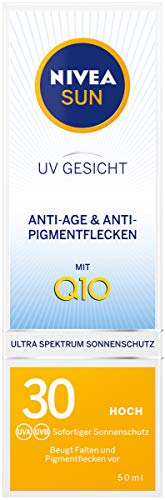 NIVEA SUN UV Gesicht Sonnencreme in 1er Pack (1 x 50 ml), Anti-Age & Anti-Pigmentflecken Sonnenschutz, leichte… – Bild 3