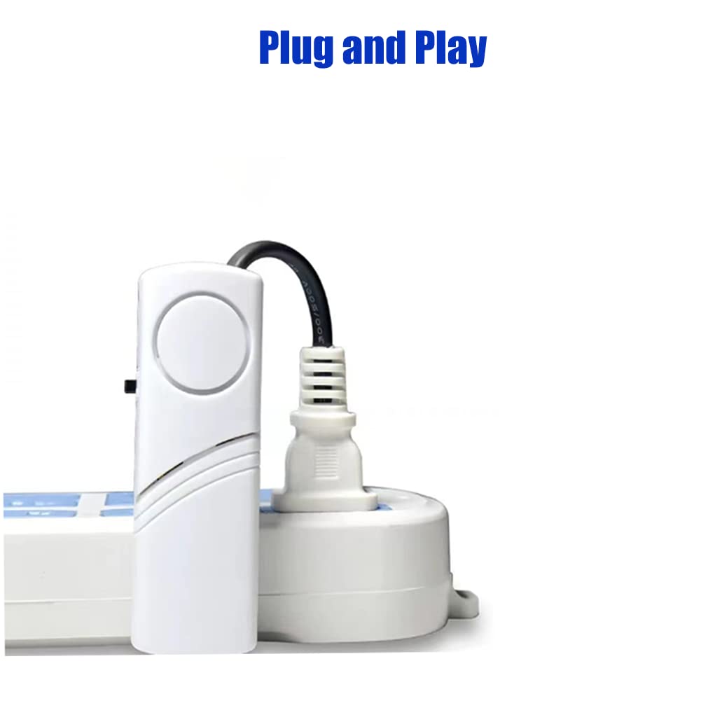 Power Failure Alarm, Automatic Power Cut Alert - 80db LED Indicator Siren, 2x AAA Battery (Not Included)