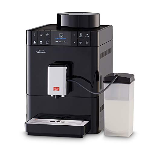 Melitta Caffeo Passione OT F531-102, Kaffeevollautomat mit Milchbehälter, One Touch Funktion, Schwarz – Bild 4