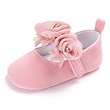 BENHERO Baby Infant Girls Soft Sole Floral Princess Mary Jane Shoes Prewalker Wedding Dress Shoes