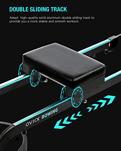 WEKEEP-OVICX-Magnetic-Rowing-Machine-for-Home-Use-Foldable-Indoor-Rower-Exercise-Equipment-for-Whole-Body-Workout-with-Double-Track-Black