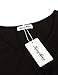 KASCLINO Fit and Flare Dress, Women's Vintage Floral Wedding Party Dress with Pockets Black-1 M