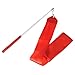 4m Dance Ribbon Wand Gym Rhythmic Art Gymnastic Ballet Streamer Twirling Rod Red