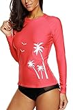 Vegatos Women Long Sleeve Rashguard Shirt UPF
