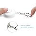 Personal Alarm Keychain,Dmeixs 2 Pack 125DB SOS Emergency Personal Alarm,Siren Song Alarm Keychain Self Defence Alarm Keychain with LED Flashlight(White)