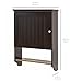 Best Choice Products 19x18in Wooden Wall Mounted Storage Cabinet w/Open Shelf, Versatile Door, Espresso
