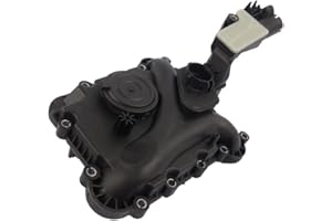 GLOSSY AUTO PARTS Crankcase Vent Valve Oil Separator Replacement for Audi Q5 A6 C6 A5 Q7 3.0L 06E103547AC 06E103547F
