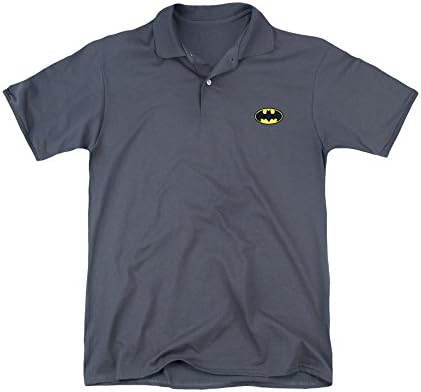 Simply Superheroes Mens batman embroidered logo polo shirt Mens 3XL