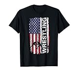 Usa Flag Wrestling T-shirt Gift