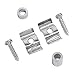 Kmise A0536 String Tree Guide Retainer Body Custom Chrome for Fender Strat Tele Replacement
