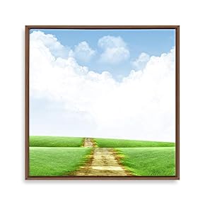 Framed Canvas Wall Art Charming Scenery Canvas Prints Home Artwork Decoration for Living Room,Bedroom - 16x16 inches