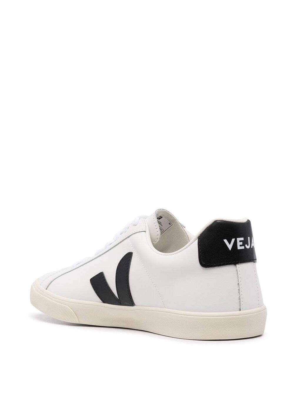 Veja Women's Esplar Logo Sneakers, Extra White/Black, 9 Medium US