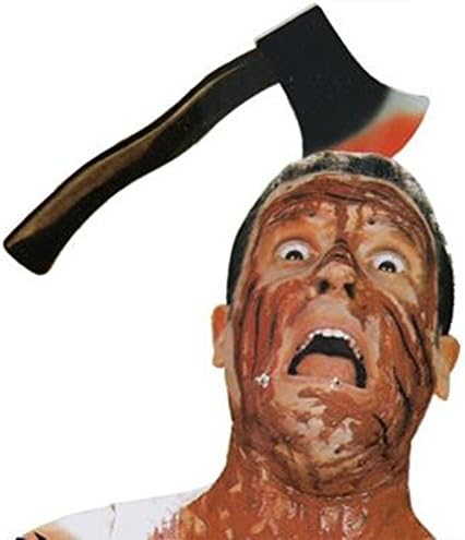 Halloween Horror Headbands Bleeding Weapon Masquerade Through Head (axe)