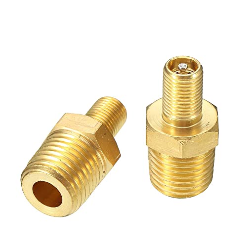 Air Compressor Valve,Automobile Pneumatic Valve Core with Sealing Caps for Air Compressor Tank Filling(1/4 NPT)
