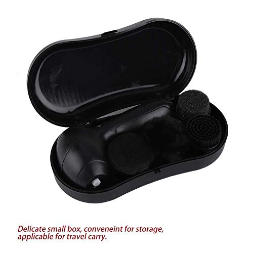 Wolfgo Shoes Cleaning Brushes-Portable Electric Shoe Polisher Machine Cleaning Brushes for Leather Bags Car Seat Maintenance