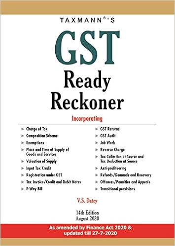 Taxmann's GST Ready Reckoner-