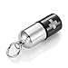 Urban Jewelry Mens Stainless Steel Pill Cross Necklace Pendant - Black & Silver, 21