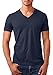 Next Level Men's Short Sleeve V neck Pocket Soft T-Shirt, Large, Midnight Navy