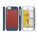iPhone SE case, elago® [Outift Matrix][Jean Indigo/Red] - [Premium Hybrid Construction][Diamond-Cut Aluminum][Spark Design Award] - for iPhone SE/5/5S