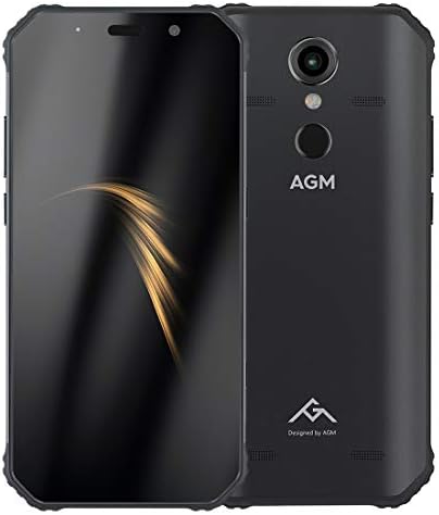 IP68 Waterproof Dustproof Shockproof, Fingerprint Identification, 5400mAh Battery, 5.99 inch Android 8.1 Qualcomm SDM450 Octa Core, Network: 4G, OTG, NFC, Smart Phone Cellphone (Color : Black)
