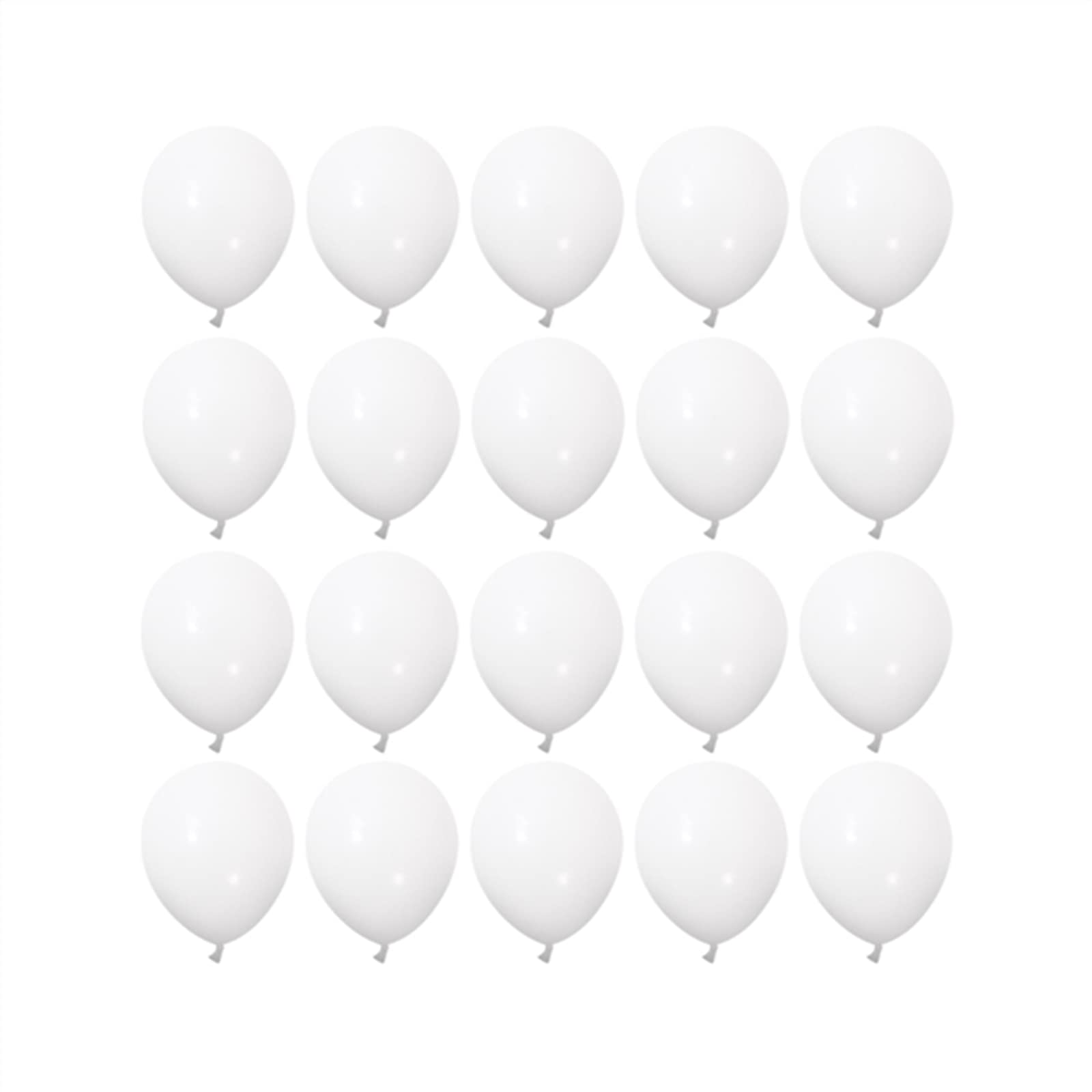 View 1 of 10 inch White Latex Balloons, 100 pcs Thick Party Balloons Birthday Decorations (White)