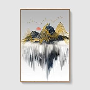 Framed Home Artwork Abstract Scenery for Living Room Bedroom