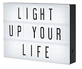 DIY Marquee Light Up Message Light Box Complete Set | 265 Tiles All in One Kit Including Emojis, Colored Letters & Numbers | USB or Battery Powered | Gift Wrap Available