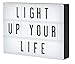 Light Box LED Sign Complete Message Board Set | 265 Tiles of Letters, Numbers & Emojis | Wall Mount | USB or Battery Powered | Giftable For All Ages | Gift Wrap Available