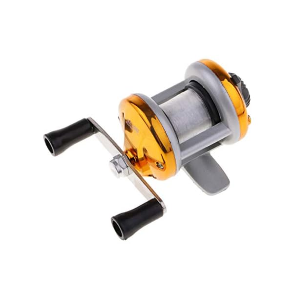 Perfeclan Packung mit 2 Micro Telescopic Ice Angelrute mit Baitcasting Reel Travel Rod 75cm – Bild 3