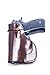 OUTBAGS USA LS2CZ75C (Brown-Right) Full Grain Heavy Leather IWB Conceal Carry Gun Holster for CZ-USA CS75 Compact 9mm. Handcrafted in USA.