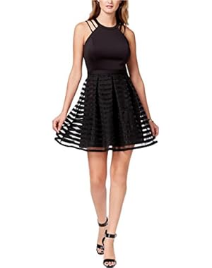 Womens Sleeveless Strappy Cocktail Dress