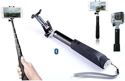 Selfie Stick, Premium Quality Bluetooth version by Zivachi. All-in-one Aluminium Monopod for all iPhones, Android phones, and GoPro(mount only). Lightweight and Portable. Foldable Secure Mount