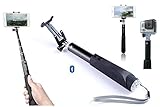 [NEW] Best Premium Quality BLUETOOTH Selfie Stick by ZIVACHI. All-in-one Aluminium Monopod for iPhone 6 6+ 5 4, Android phones, GoPro(no Native Bluetooth capability) and Digital Cameras. Lightweight and Portable. Foldable Secure Phone Mount.