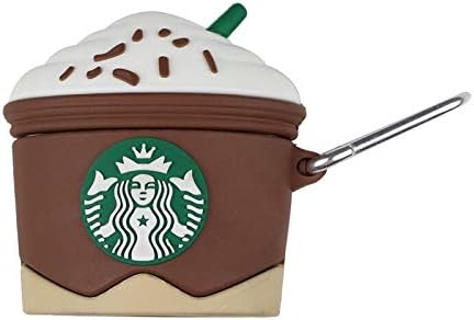 Compatible with Coffee Cup AirPods Pro Case Protective Cover,3D Coffee Creative Fun Soft TPU Case Skin with Keychain Design for AirPods Pro Charging Case 2019 (Coffee Cup)