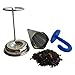 Umbrella Tea Infuser - Stainless Steel with Cute Tea Infuser Stand for Easy Storage & Display - Heat Resistant Silicone Handle (Blue Color)