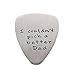 Fathers Day Gift Mens I couldn't Pick a Better Dad Guitar Pick Custom Gift for Daddy Papa Stainless Steel (Matte)