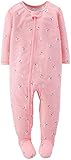 Carter's Baby/Toddler Girls 1-piece Footed Pajamas Jersey PJs
