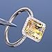 Fashion Women Jewelry 925 Silver Citrine Wedding Jewelry Ring Gift Size (8)