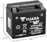 Yuasa YTX12 12V 180CCA Maintenance Free AGM Motorcycle Battery view 10