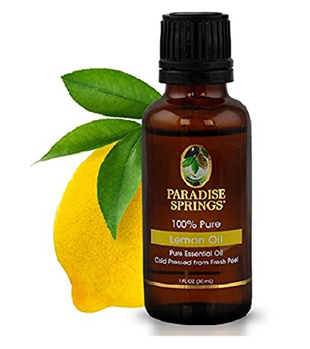Paradise Springs 100% Pure Essential Oil Wildcrafted Lemon Oil 30mL 1 oz