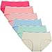 INNERSY Womens Cotton Sporty Underwear Hipster Panties Regular & Plus Size 6-Pack(Medium,Brights)