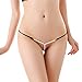 GBSELL Women Sexy Lace Bowknott V-String Briefs Panties Thongs G-string Bikini (2017 Black)