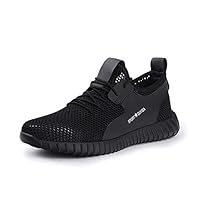 Qjoy Women Men Heavy Duty Sneakers Anti Slip Breathable Safe Protective Shoes