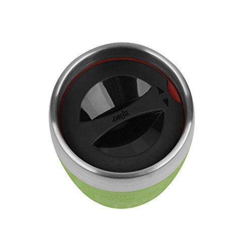 Emsa , Edelstahl , 514516 Isolier-Trinkbecher, Mobil genieÃen, 200 ml, Dreh- Trinkverschluss, Grün, Travel Cup – Bild 6