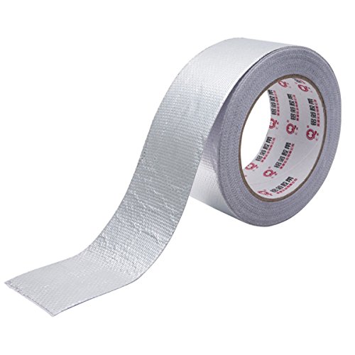 Westspark Fiber-Glass Aluminum Foil Tape, 2 inch 82ft Professional Grade Composites Adhesive Silver Duct Tape Roll for Pipe Sealing, HVAC, Metal Repair, Patching Hot Cold Air Ducts, Heat Insulation