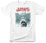 Jaws 1975 Shark Thriller Spielberg Movie Distressed Color Poster Adult T-Shirt
